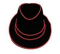 jebyltd LED Flashing Top Caps For Men Popular Glowing Club Hat Adult Stage Performances Theme Party Gentlement Headwear Novelty Hat