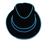 jebyltd LED Flashing Top Caps For Men Popular Glowing Club Hat Adult Stage Performances Theme Party Gentlement Headwear Novelty Hat