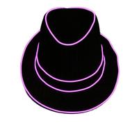 jebyltd LED Flashing Top Caps For Men Popular Glowing Club Hat Adult Stage Performances Theme Party Gentlement Headwear Novelty Hat