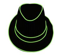 jebyltd LED Flashing Top Caps For Men Popular Glowing Club Hat Adult Stage Performances Theme Party Gentlement Headwear Novelty Hat