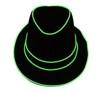 jebyltd LED Flashing Top Caps For Men Popular Glowing Club Hat Adult Stage Performances Theme Party Gentlement Headwear Novelty Hat