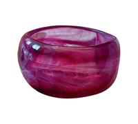 jebyltd Wide Acrylic Bangles Geometric Round Bracelets Comfortable Wide Bangle Acrylic Texture Suitable For Daily Party Wear