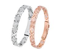 Jecanori 99% Copper Bracelet for Women, Magnetic Bracelet for Women Silver Lucky Clover Accessory