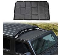 JeCar JL Sunshade Mesh Bikini Top Roof Sun Shade Exterior Accessories for Jeep Wrangler 2018-2022 JL JLU & 2020-2022 Gladiator JT, Black