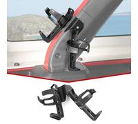 JeCar Roll Bar Fire Extinguisher Bracket + Cup Holder Mount Compatible with Jeep Wrangler JL & Gladiator JT 4-Door 2018-2025, Left Side