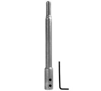 Jecdfs 170 mm Extra Long Extension for Forstner Drill Bits with 3/8 Inch Shank, Carbon Steel Extension Shaft for Deep Hole Milling and Openings, Includes Set Screws and Allen Key