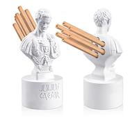 Jecery Ides of March Pencil Holder Julius Caesar Ides of March Pen and Pencil Holder Resin Julius Caesar Funny Bust Statue Pen for Desk Teacher Office Organizers Gift Decor