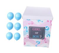 JECOMPRIS 1 Set Gender Reveal Balloon Box with Transparent Balloons for Shower Party Decorations Unique Gender Announcement Experience for Celebrations Memorable Moments