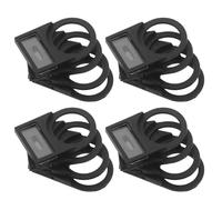 JECOMPRIS 100pcs Switch Identification Board Push Switch Notice Sign Button Frame Sign Black PC Weatherproof Materials Outstanding Outdoor Resistance Longterm Readability for Workshop