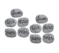 JECOMPRIS 10pcs Resin Decorative Stones for Garden and Aquarium, Easy to Use Fine Workmanship, for Ponds, Pathways, and Making A Path in Outdoor Or Indoor Landscaping