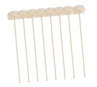 JECOMPRIS 10pcs White Flower-shaped Rattan Diffuser Sticks for Essential Oils and Liquid Perfume Jars, Interior Decoration, Alternative to Diffusers, Suitable for Bathroom and Living Room