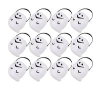 JECOMPRIS 12pcs Ghost Candy Bucket Plastic Halloween Treat Holder for Party Favor Snack Jar Halloween Decorative Bucket for Boys and Girls