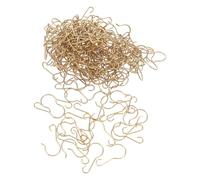 JECOMPRIS 200pcs Ornament Hooks: Weatherproof Metal Hooks - Hangers for Christmas Tree Decorations Outdoor String Lights Holiday Decor