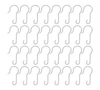 JECOMPRIS 200pcs Ornament Hooks: Weatherproof Metal Hooks - Hangers for Christmas Tree Decorations Outdoor String Lights Holiday Decor