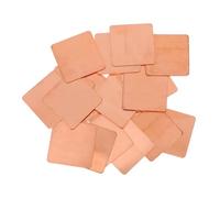 JECOMPRIS 20pcs Heat Sink Copper Sheet for Mobile Phone Laptop Efficient Thermal Pads Sheets for Electrical Work and Crafts