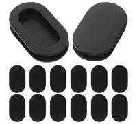 JECOMPRIS 20pcs Piggy Bank Stoppers, Rubber Oval Saving Box Plug Replacement Money Box Stopper Cover Insert Plug Piggy Bank Bottom Cover for Money Saving Box 45mm