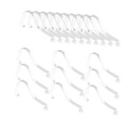JECOMPRIS 24pcs Acrylic Clear Shoe Supports for High Heels and Sandals Inner Shoe Shaper Forms with Curved Frame Design to Maintain Shape Stable Non Deforming Display Holder for Womens Heels