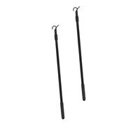 JECOMPRIS 2pcs Aluminum Alloy Telescopic Curtain Pull Rod Adjustable Expandable Draw Rod for Blinds and Windows Lightweight Tension Curtain Poles with Hook for Privacy and Smooth Operation