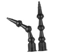 JECOMPRIS 2pcs Flexible Caulking Tips Nozzle with Rotating Angle Threaded Glass Glue Sewing Tool for Interior and Exterior Sealant Application Extendable and Reusable Caulk Nozzle for Home