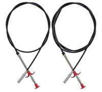 JECOMPRIS 2pcs Flexible Sink Dredge Tool and Hose Cleaner Sticks for Shower Drain and Home Use Efficiently Catches Hair and Blockages Bendable Steel and PP Clog Remover Tools