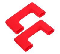 JECOMPRIS 2pcs Front Bumper Tow Hook Covers Silicone Sleeve for Car Towing Eye Protection Heavy Load Support Easy to Attach and Remove Streamlined Design for Travel and Outdoor Adventures