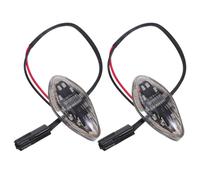 JECOMPRIS 2pcs LED Motorcycle Turn Signals: Mini LED Motorcycle Turn Signal Indicators - Front Flush Mount Lights High Visibility Upgrade Compatible for Grom