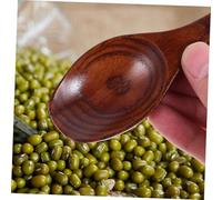 JECOMPRIS 2pcs Mini Wooden Tea Scoops Short Handle Kitchen Spoons for Loose Leaf Tea Milk Powder and Seasoning Reusable Food-Safe Compact