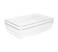 JECOMPRIS 2pcs Organizer Cutlery Storage Box for Kitchen Desk Drawer Small Storage Boxes Dividers for Sorting Utensils and Sundries