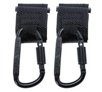 JECOMPRIS 2pcs Stroller Hooks Non-Slip Pushchair Hangers Pram Bag Hanger Hooks for Shopping Cart and Nursery Use, Pu and Alloy Material to Increase Storage Space and Release Burden