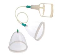 JECOMPRIS 2pcs Suction Cups for Body with Negative Pressure Vacuum for Home Use, Vacuum Cupping Therapy Set for Back and Abdomen Massage, Effective Muscle Relaxation and Pain Relief