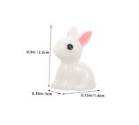 JECOMPRIS 30Pcs Miniature Bunny Figurines Rabbit Statues for Garden Dollhouse and Cake Decoration Adorable Animal Ornaments for Micro Landscaping and Lawn Decor
