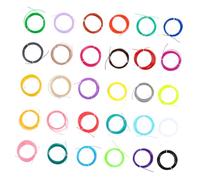JECOMPRIS 30pcs Pla Filament Refills for Printing Pens High Temperature Resistant Consumable Material with Bright Colors Compatible with Pens for Creative DIY Projects and Development