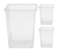 JECOMPRIS 3pcs Compact Lightweight Plastic Spider Enclosures for Small Animals and Corn Snakes, Practical Feed Bins and Breeding Tanks Suitable for Reptile and Tarantula Habitat