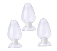 JECOMPRIS 3pcs Glass Conical Flask for Travel Bottles Salad Dressing Juice Sample Bottle Laboratory Plug