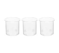 JECOMPRIS 3pcs Glass Tea Strainers Replacement for 400ml Teapot Removable Glass Tea Infuser Filters for Compatible with