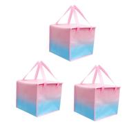 JECOMPRIS 3pcs Insulated Food Bag with Zipper for Cold and Hot Storage for Lunch Picnics and Camping Thermal Container for Cakes Pizzas and More