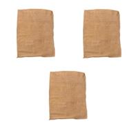 JECOMPRIS 3Pcs Linen Burlap Bags 60X40Cm Multi-Functional Potato Vegetable Sacks Reusable Food Storage Pouches for Household and Flood Control