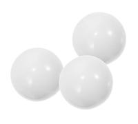 JECOMPRIS 3pcs White Resin Roulette Wheel Beads for Poker with Stable and Sturdy Design, Fit for Household Roulette Wheels, Replacement Balls for Elegant Table Game Accessories