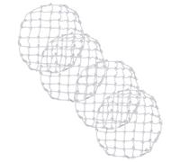 JECOMPRIS 4pcs Cover Falling Nets Polyester Safety Protector Lightweight Compact for Outdoor Drain Covers with Even Gravity Distribution