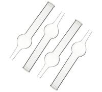 JECOMPRIS 4Pcs Glass Drying Tubes for Chemistry Teaching School Laboratory Use Single Ball Design Enhances Student Practical Skills and Observation Ability