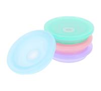 JECOMPRIS 4pcs Mason Glass Lid Jam Jar Lids Mason Jar Lids Mason Glass Water Cup Straw Lid Mason Jar Straw Lids Wide Mouth Cloth Lids for Mason Jars Mason Jar Drinking Lids Cap Lids