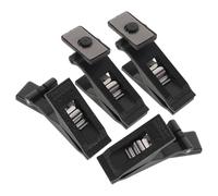 JECOMPRIS 4pcs Self-Adhesive Car Card Bill Clip - Automotive Business Card Organizer Clip - Vehicle Parking Ticket Permit Storage Clamp For Visor And Windshield