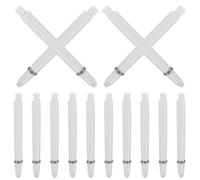 JECOMPRIS 50 Pcs Nylon Dart Stems with Neon Integrated Flights and Soft Tip Shafts, Featuring Easy Installation and Comfortable Grip, for Competing a Tournament and Professional Players