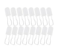 JECOMPRIS 50pcs White Logistics Security Seal Tags with Userfriendly Design and Quick Locking Mechanism, Sturdy Pp and Iron Material, for Luggage and Sample Tagging Applications