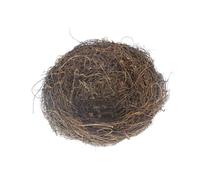 JECOMPRIS 5pcs Brown Vine Bird Nest Ornament Set Artificial Rattan Bird Nests for Store Display and Flower Decoration 15cm Size