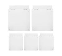 JECOMPRIS 5pcs Hvac Thermostat Covers 4"x3" Plastic Ac Switch Panel Protectors Anti-touch Mistouch Prevention for Air Conditioner Control and Wired Controller