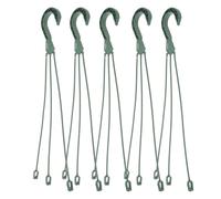 JECOMPRIS 5pcs Plastic Hanging Basket Hooks for Flowerpot Hanging Plant Holders Weather-Resistant Plastic Plant Pot Hangers for Balcony Window Sill Indoor and Outdoor Use