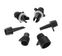 JECOMPRIS 6pcs Compact Air Pump Adapter for Inflatables Compatible with Kayaks and Inflatable Boats, Versatile Plastic Valve Connectors for Outdoor Camping and Beach Trips