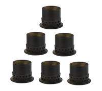 JECOMPRIS 6pcs Gas Stove Fire Distributors Copper Burners Compatible Gas Stove Accessories High Foot Small Center Flame Spreader