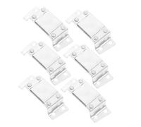 JECOMPRIS 6pcs Hard Hat Light Buckle Clip Safety Helmet Light Holder Aluminium Alloy Lightweight Multifunctional Design Headlamp Mount Bracket for Construction Workers and Patrol Officers